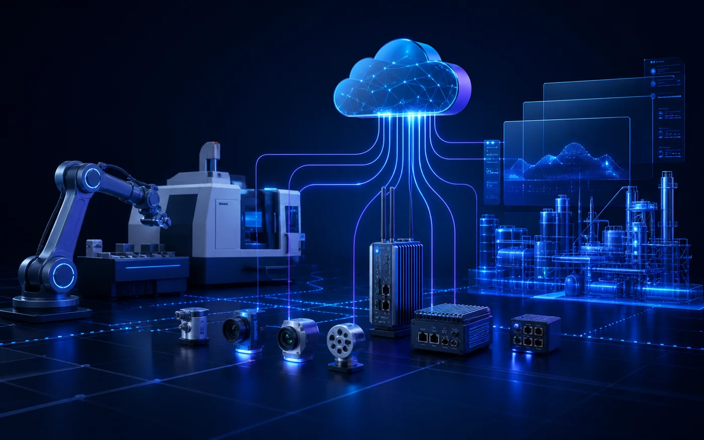 IoT and IIoT industrial edge-to-cloud system